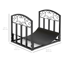 Load image into Gallery viewer, Wrought Iron Firewood Log Stacking Storage Rack  Accessory

