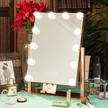 Load image into Gallery viewer, Hollywood Vanity Mirror w/ Bluetooth Speakers, 3 Color Temps, Phone Stand
