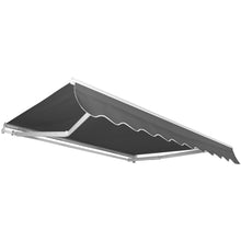 Load image into Gallery viewer, Retractable Patio Awning w/ Aluminum Frame, Crank Handle, 98x80in
