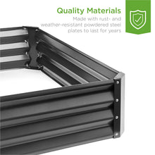 Load image into Gallery viewer, Outdoor Metal Raised Garden Bed for Vegetables, Flowers, Herbs - 6x3x1ft
