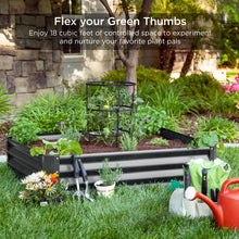 Load image into Gallery viewer, Outdoor Metal Raised Garden Bed for Vegetables, Flowers, Herbs - 6x3x1ft
